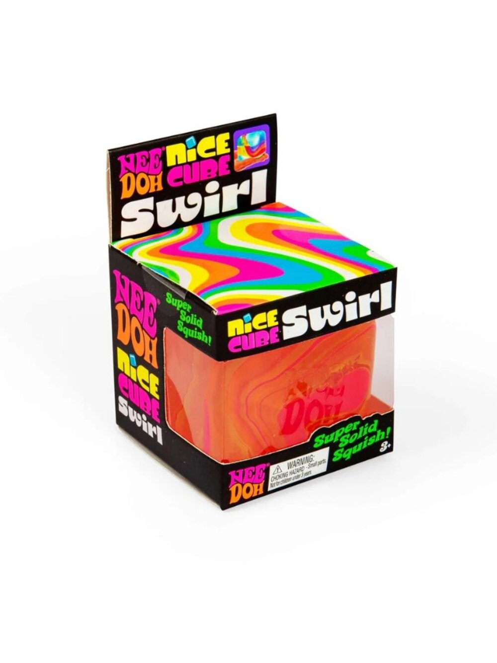 NeeDoh Nice Cube Swirl in Pink & Orange 💖🧡